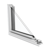 BLUE WHITE ANGLE CUT